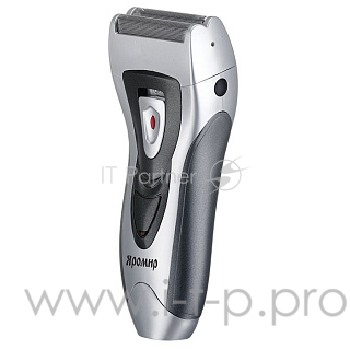 Бритва электрическая ЯРОМИР ЯР-100 черный с серебром плавающие лезвия, триммер (Россия)(24)