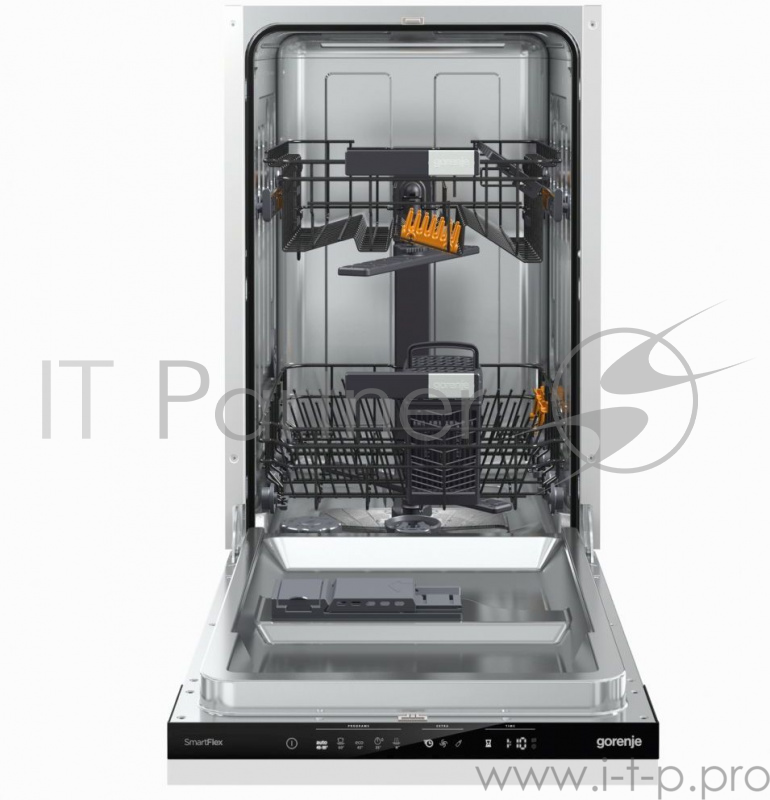 Встраиваемые посудомоечные машины GORENJE Встраиваемые посудомоечные машины GORENJE/ Узкая, 81.5x44.8x55, 9 комплектов посуды, 2 корзины, 5 программ, 47дБ