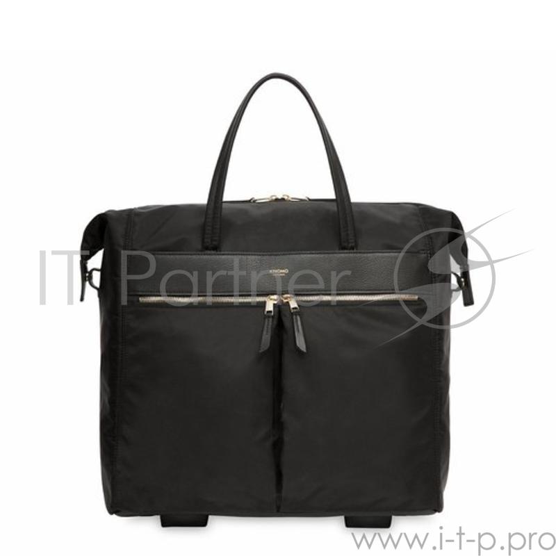 Дорожная сумка на колесах Knomo Sedley Boarding Tote, для ноутбуков до 15. Материал нейлон, кожа натуральная. Цвет черный.
