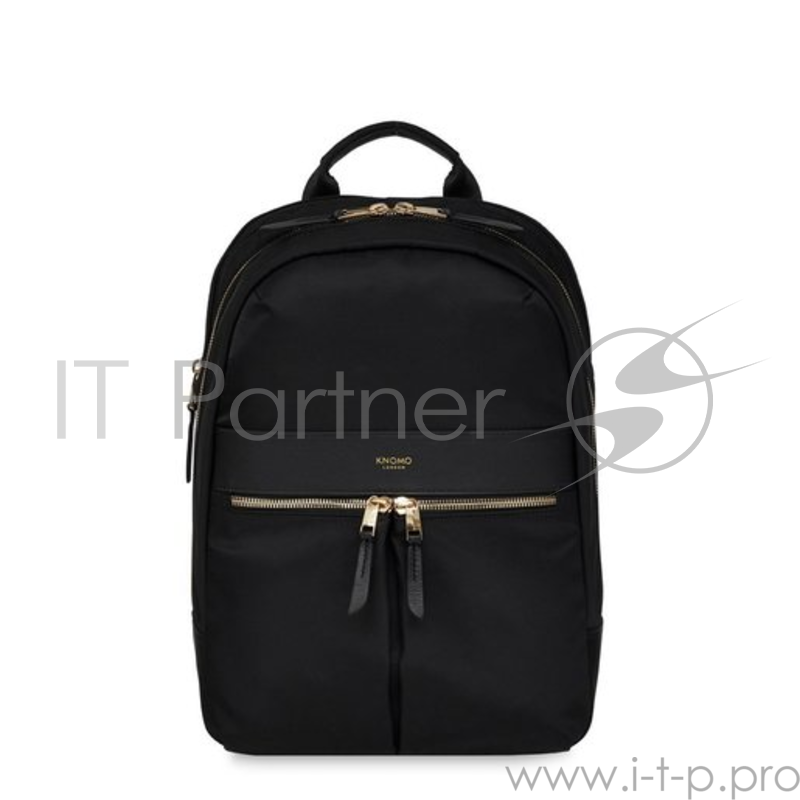 Рюкзак Knomo Mini Beaufort 12 для ноутбука до 12. Материал нейлон, натуральная кожа. Цвет черный.