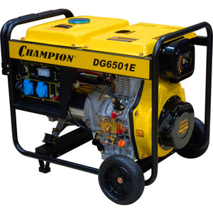 Дизельный генератор CHAMPION DG6501E 5/5.5кВт 8.9лс 12.5л 99кг 12V эл.старт счетчик