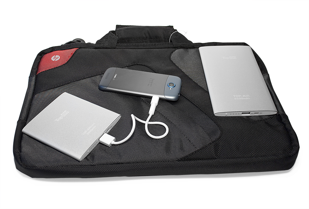 Сверхтонкий внешний аккумулятор 3500mAh (13Wh) с USB-портом, для зарядки смартфонов, планшетов и цифровой техники. Серебристый.