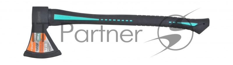 Топор 1000г. Кованый боек, удлинен. полностью обрезин. рукоятка Sturm!