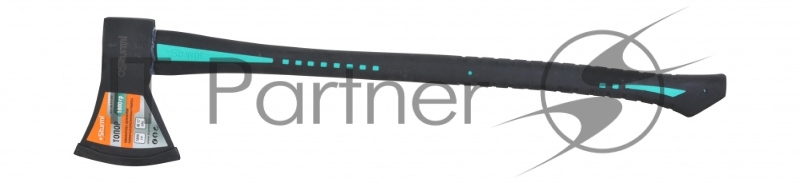 Топор 1800г. Кованый боек, удлинен. полностью обрезин. рукоятка Sturm!