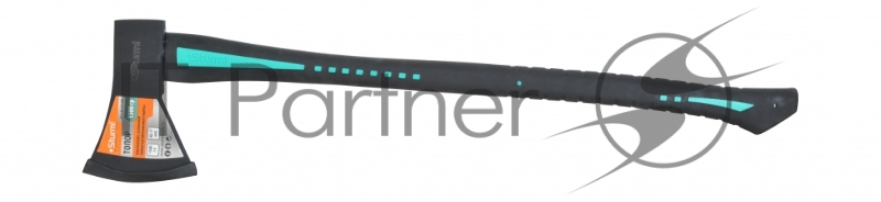 Топор 1500г. Кованый боек, удлинен. полностью обрезин. рукоятка Sturm!