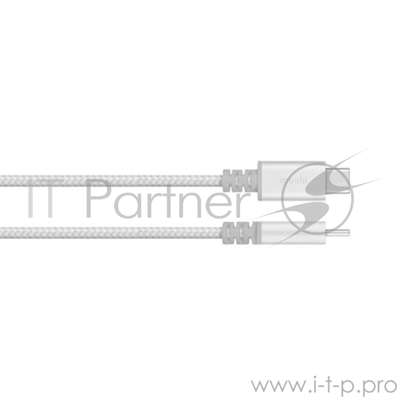 Кабель Moshi Integra USB-C to USB-C. Длина 1 м. Цвет серебряный.