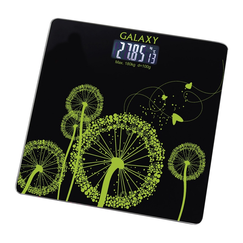 Весы напольные электронные Galaxy GL 4802 черный/рисунок