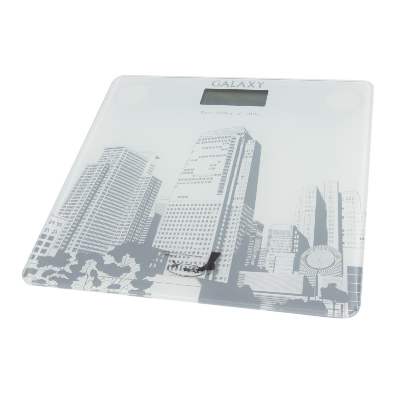 Весы напольные электронные Galaxy GL 4803 белый/рисунок