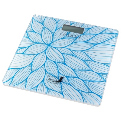 Весы напольные электронные Galaxy GL 4805 голубой/рисунок