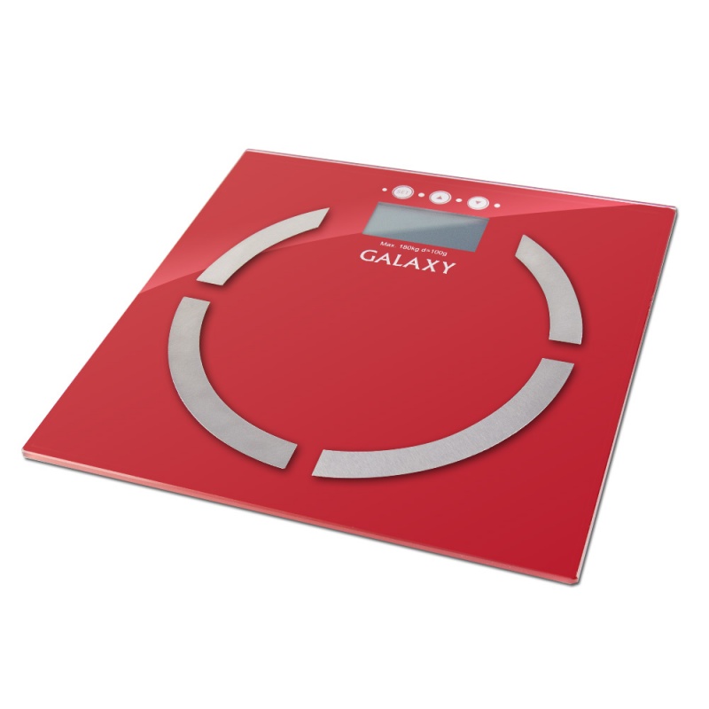 Весы напольные электронные Galaxy GL 4851 красный