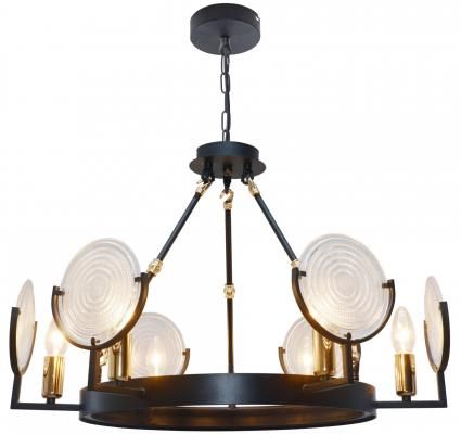 Люстра GENRY E14X6X60W COFFEE/GOLD 1275/6