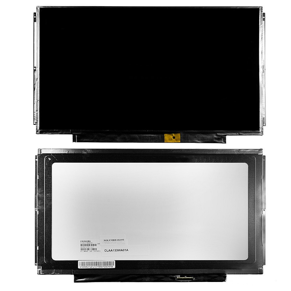 Матрица для ноутбука 13.3" 1366x768 WXGA, 40 pin Slim. Глянцевая. LTN133AT27, LP133WH2 (TL)(GA), N133BGE-L31, CLAA133WA01.