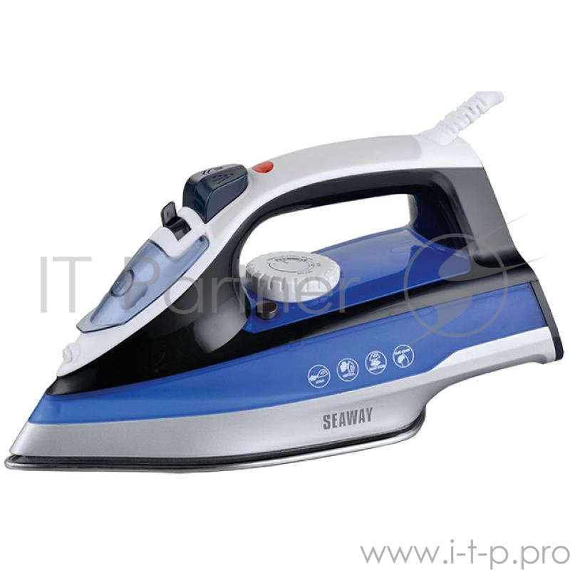 Утюг IRIT IR-2227 черный/голубой