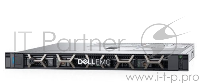 Сервер DELL PowerEdge R340 1U/ 4LFF/ 1xE-2124 (4c, 3.3 GHz, 71`W)/ 1x8GB UDIMM ECC/ H330/ 1x1 TB SATA/ 2xGE/ 1x350W/ iDRAC9 Exp/ DVDRW/ Bezel / Static Rails/ noCMA/ 3YBWNBD