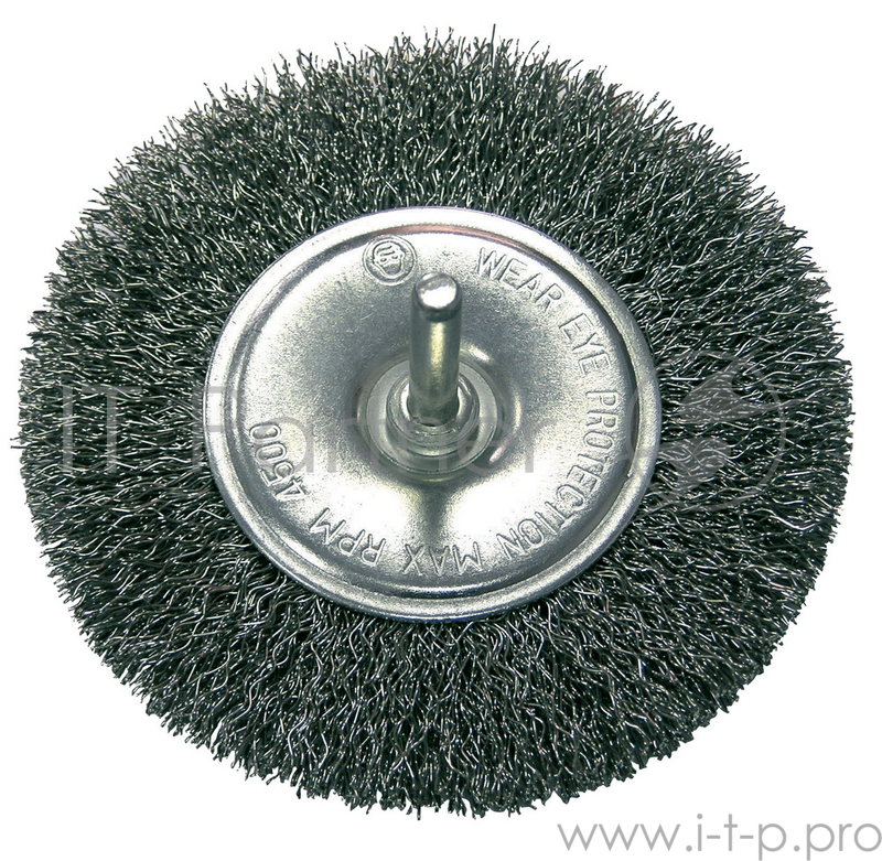 Кордщетка PROLINE 32432:P дисковая сталь пров.волн. fi=120мм хвост. 6мм