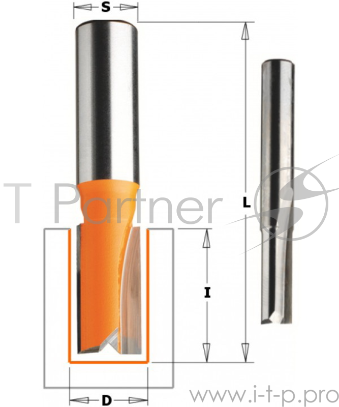 Фреза CMT 911.200.11 пазовая S=8 D=20x20x50