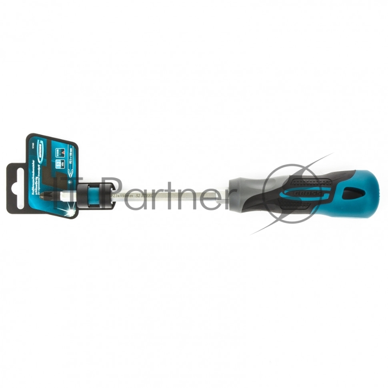 Отвертка GROSS 12163 PZ3 x 150 мм S2, трехкомпонентная ручка