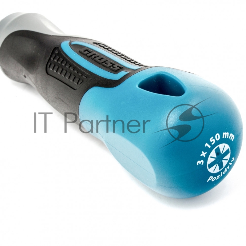 Отвертка GROSS 12163 PZ3 x 150 мм S2, трехкомпонентная ручка