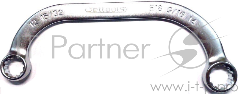 Ключ комбинированный JETTOOLS B9-4-1719 (17 / 19 мм) мульти-комбинированный изогнутый