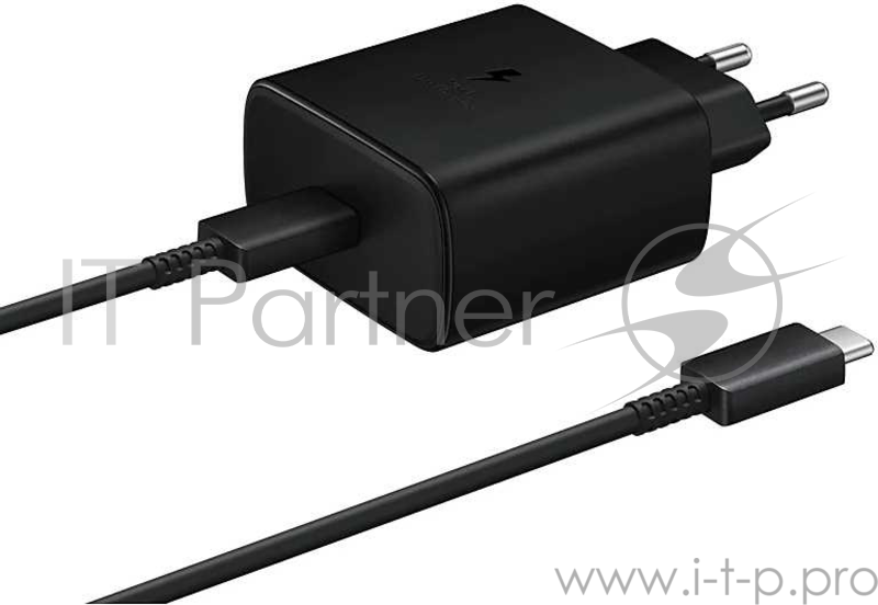 Сетевое зар./устр. Samsung EP-TA845 3A PD для Samsung кабель USB Type C черный (EP-TA845XBEGRU)
