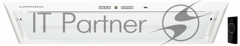 Вытяжка Kuppersberg Встраиваемая вытяжка, ширина 73 см, отвод/рециркуляция, 1000 м3/час, управление Soft Touch, 4 скорости, светодиодное освещение 1х13 Вт, металлические жироулавливающие фильтры, угольный фильтр (опция), цвет белый