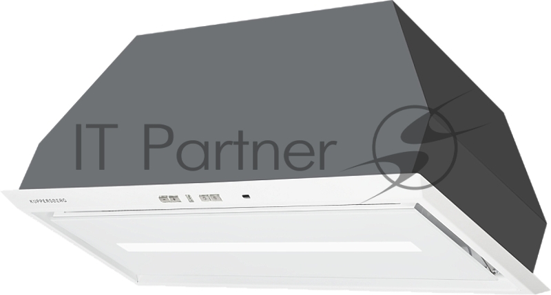 Вытяжка Kuppersberg Встраиваемая вытяжка, ширина 73 см, отвод/рециркуляция, 1000 м3/час, управление Soft Touch, 4 скорости, светодиодное освещение 1х13 Вт, металлические жироулавливающие фильтры, угольный фильтр (опция), цвет белый