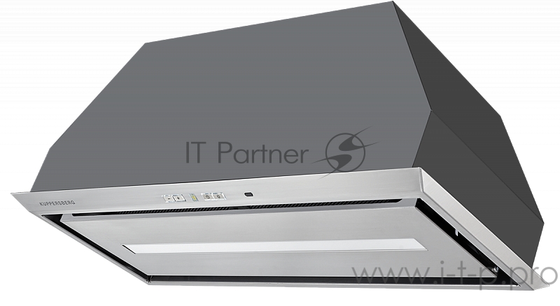 Вытяжка Kuppersberg Встраиваемая вытяжка, ширина 73 см, отвод/рециркуляция, 1000 м3/час, управление Soft Touch, 4 скорости, светодиодное освещение 1х13 Вт, металлические жироулавливающие фильтры, угольный фильтр (опция), цвет нержавеющая сталь