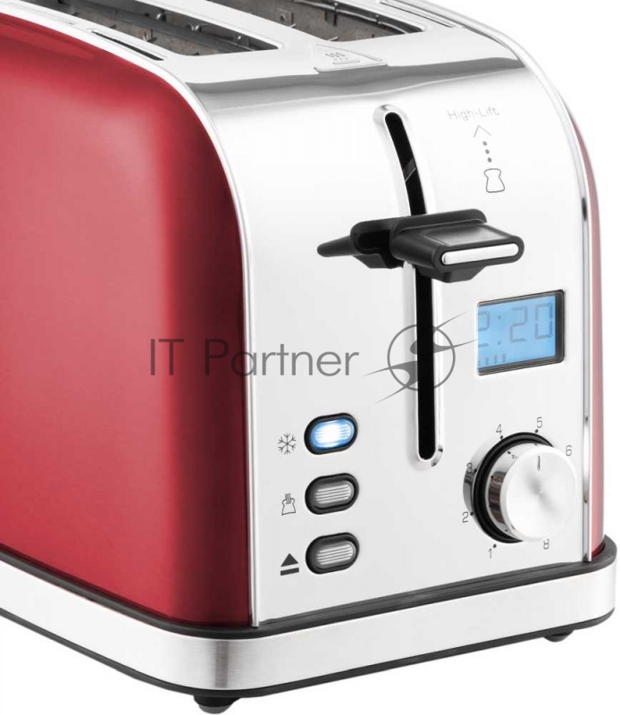 2036-1-КТ Тостер Kitfort Мощность: 800-950 Вт.Ёмкость: 2 тоста одновременно,красный.