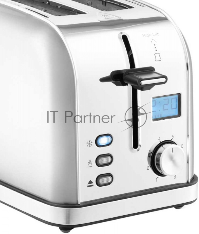 2036-6-КТ Тостер Kitfort Мощность: 800-950 Вт.Ёмкость: 2 тоста одновременно,серебристый.