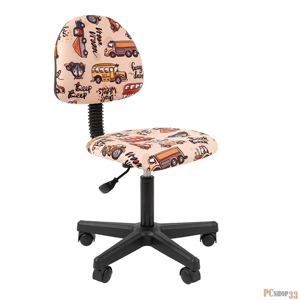 Кресло Chairman Kids 104 Россия ткань автобусы (чер) (7038186)