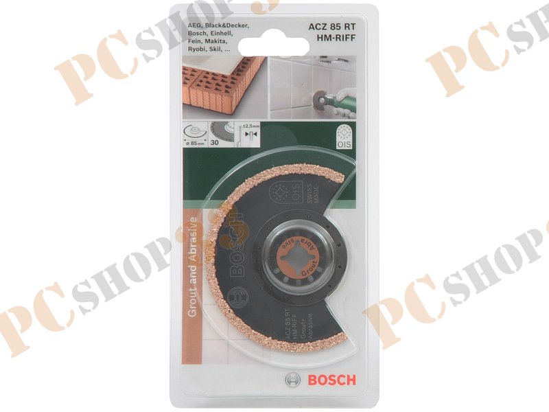 Аксессуар к инструменту - сегментированное пильное полотно Bosch ACZ 85 RT HM-RIFF 2609256952, по керамической плитке