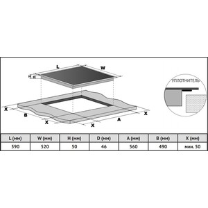 Электрические поверхности Hilight Korting HK 62550 B