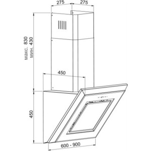 Кухонные вытяжки Korting KHC 69089 GN