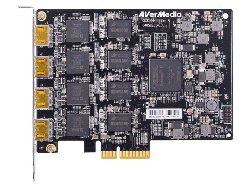 Плата видеозахвата внутренняя CE314-HN 4Ch Quad HDMI PCIe Capture Card