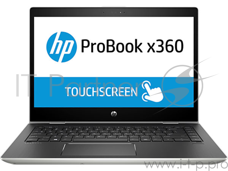 Ноутбук HP Probook x360 440 G1 <4LT32EA> i3-8130U (2.2)/4GB/128Gb SSD/14.0 FHD Touch/Int:Intel UHD 620/BT/FPR/Win10 Pro (Natural Silver)
