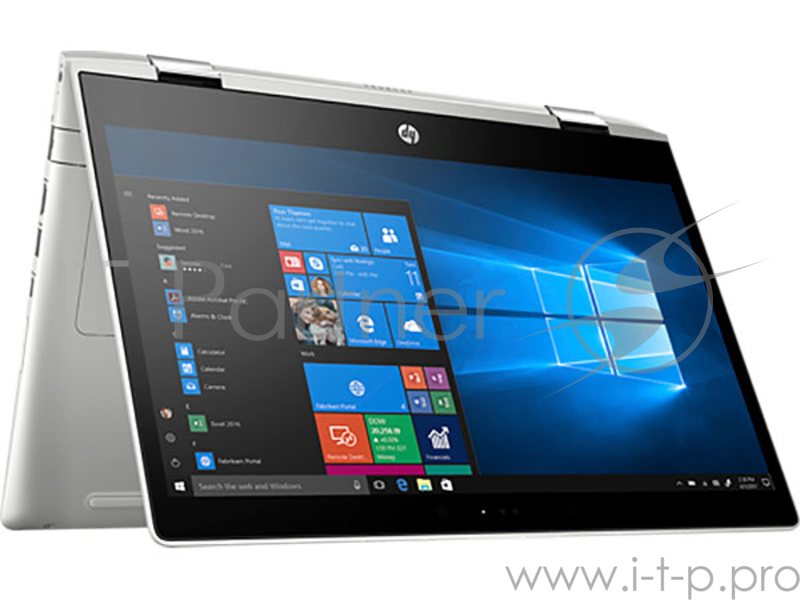 Ноутбук HP Probook x360 440 G1 <4LT32EA> i3-8130U (2.2)/4GB/128Gb SSD/14.0 FHD Touch/Int:Intel UHD 620/BT/FPR/Win10 Pro (Natural Silver)