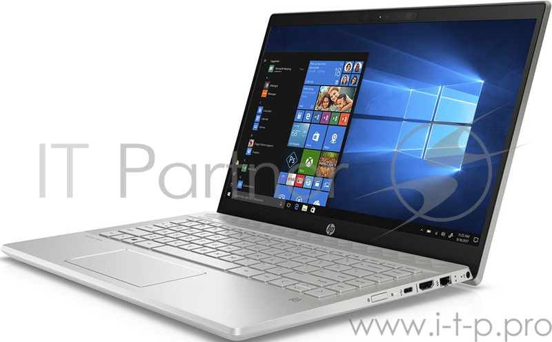 Ноутбук HP 14-ce2000ur Core i3 8145U/4Gb/SSD128Gb/Intel UHD Graphics 620/14/IPS/FHD (1920x1080)/Windows 10/silver/WiFi/BT/Cam