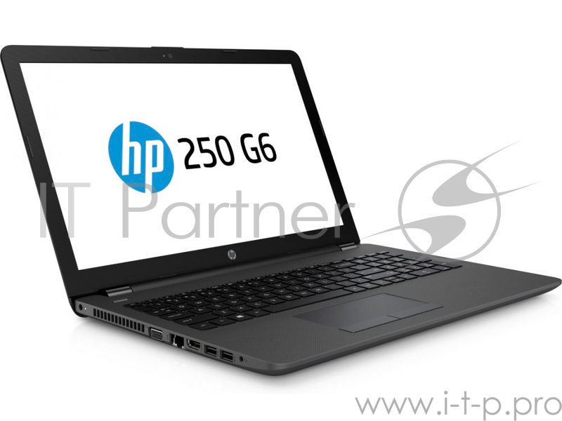 Ноутбук HP 250 G6 <5PP07EA> i3-7020U(2.3)/4Gb/128Gb SSD/15.6 FHD AG/Int:Intel HD 620/DVD/DOS/Dark Ash Silver