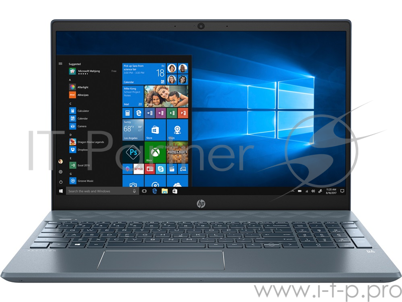 Ноутбук HP 15-cs2001ur Core i3 8145U/4Gb/SSD128Gb/Intel UHD Graphics 620/15.6/FHD (1920x1080)/Windows 10/blue/WiFi/BT/Cam