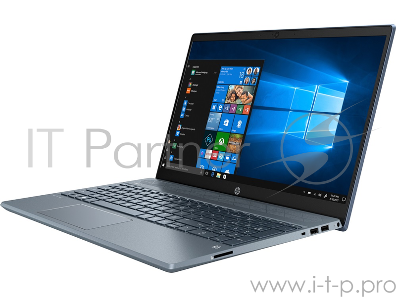 Ноутбук HP 15-cs2001ur Core i3 8145U/4Gb/SSD128Gb/Intel UHD Graphics 620/15.6/FHD (1920x1080)/Windows 10/blue/WiFi/BT/Cam