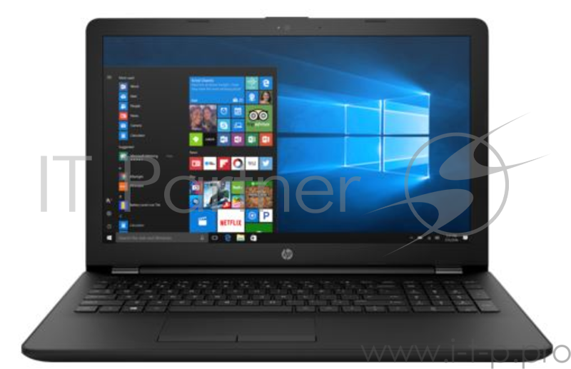 Ноутбук HP 15-bs180ur Pentium 4417U/4Gb/500Gb/Intel HD Graphics 610/15.6/HD (1366x768)/Windows 10/black/WiFi/BT/Cam