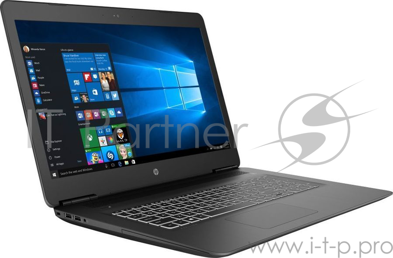 Ноутбук HP 17-ab403ur Core i7 8750H/8Gb/1Tb/DVD-RW/nVidia GeForce GTX 1050 4Gb/17/IPS/FHD (1920x1080)/Windows 10 64/black/WiFi/BT/Cam
