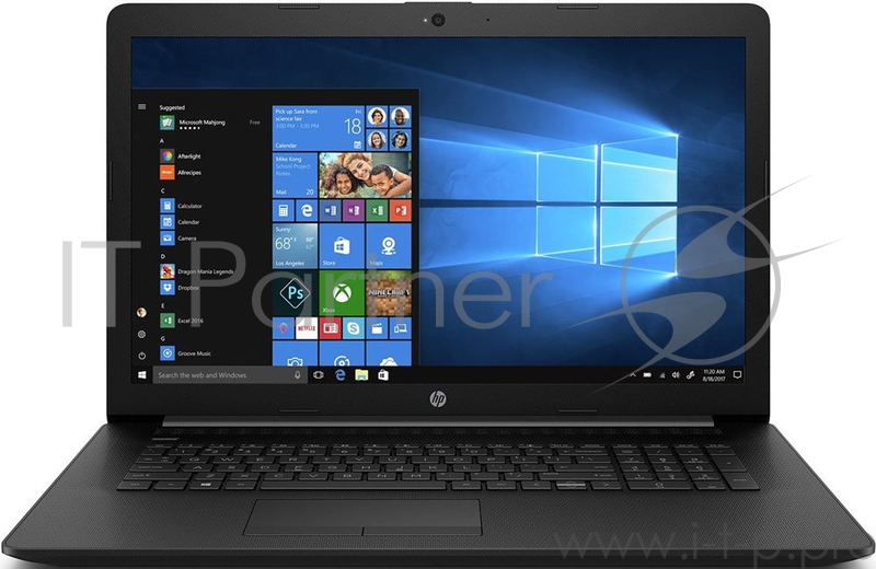 Ноутбук HP 17-ca1006ur <6PS82EA> Ryzen 5-3500U (2.1)/8Gb/1TB+128Gb SSD/17.3 HD AG/Int AMD Radeon Vega 8/DVD-RW/Cam/DOS (Jet Black)