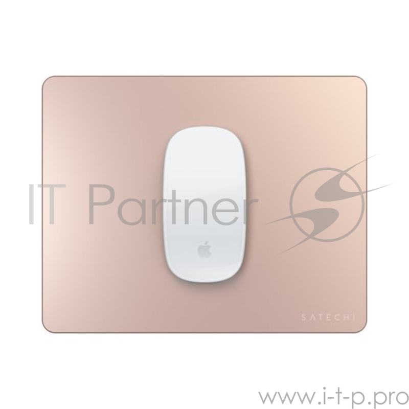 Коврик Satechi Aluminum Mouse Pad для компьютерной мыши. Материал алюминий. Размер 24x19x0,5 см. Цвет розовое золото.