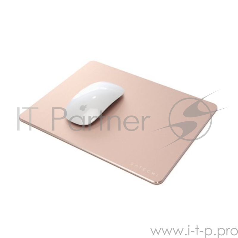 Коврик Satechi Aluminum Mouse Pad для компьютерной мыши. Материал алюминий. Размер 24x19x0,5 см. Цвет розовое золото.