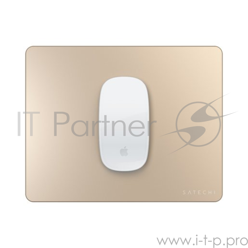 Коврик Satechi Aluminum Mouse Pad для компьютерной мыши. Материал алюминий. Размер 24x19x0,5 см. Цвет золотой.