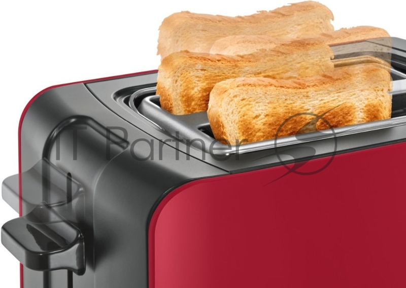 Тостер/ TAT6A114 на 2 тоста мощность 1090 Вт механическое управление функция размораживания решетка для подогрева булочек, поддон для крошек