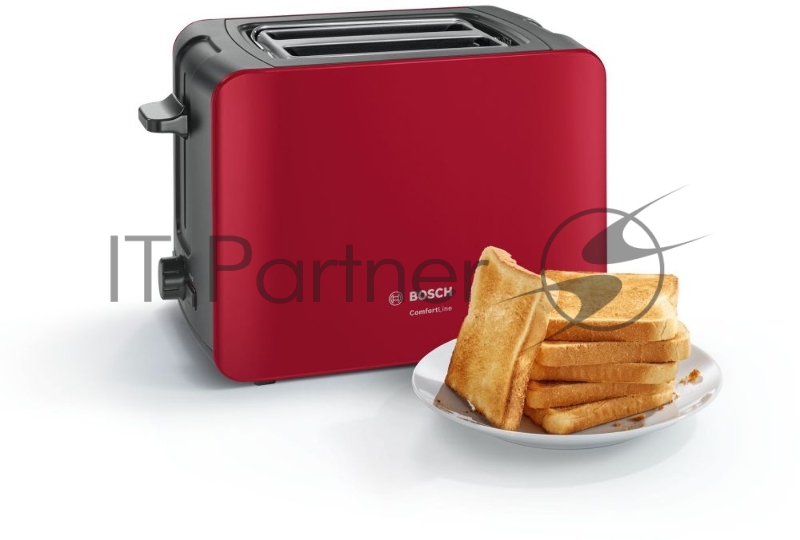 Тостер/ TAT6A114 на 2 тоста мощность 1090 Вт механическое управление функция размораживания решетка для подогрева булочек, поддон для крошек