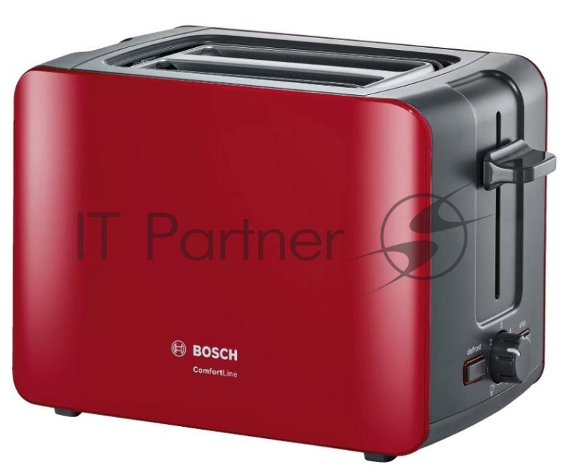 Тостер/ TAT6A114 на 2 тоста мощность 1090 Вт механическое управление функция размораживания решетка для подогрева булочек, поддон для крошек