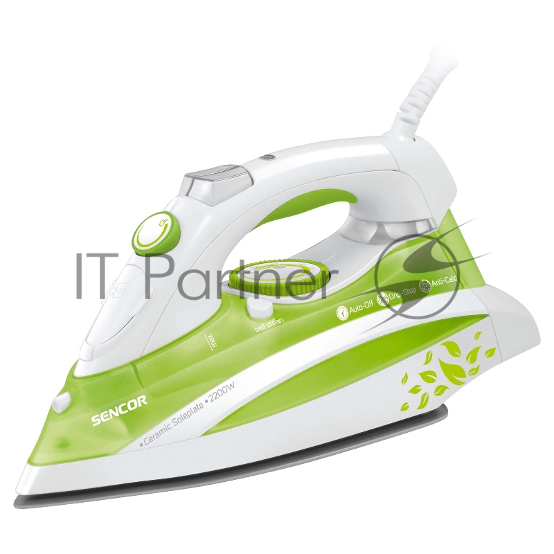 Утюг Sencor, 2200Вт, пар 25/120 гр/мин., керамика